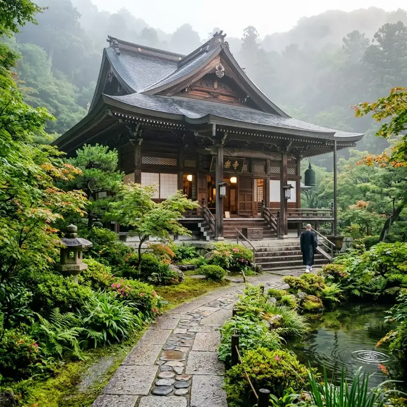 お寺の境内